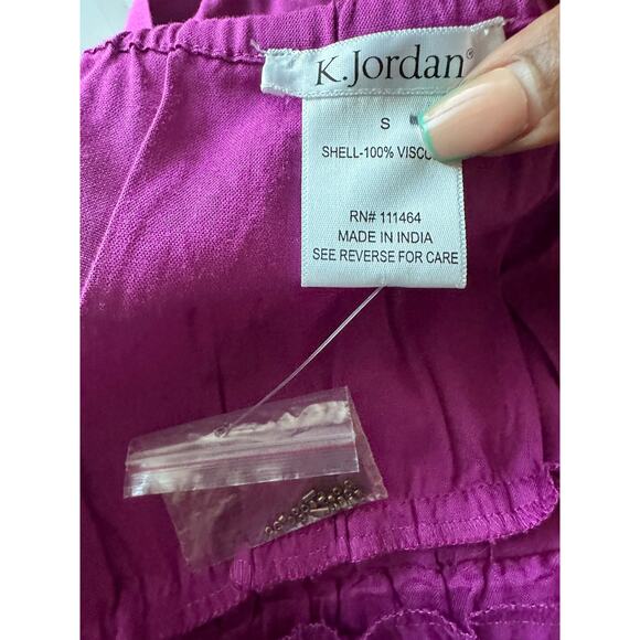 K. Jordan Pink Maxi Dress Small New Spaghetti strap - Picture 7 of 9